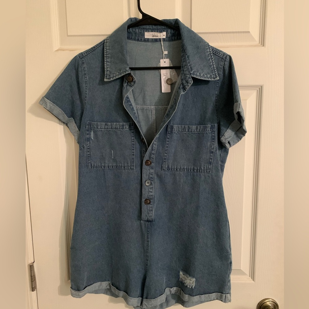 TALULAH Blue Denim Jumpsuit